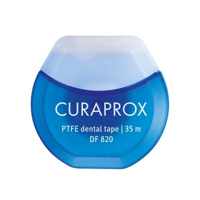 Curaprox floss DF 820 dentální páska Chlorgexidin 65 m