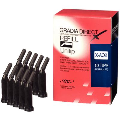 GC Gradia Direct X, 10 Unitips, X-AO2