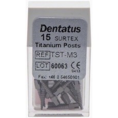 Titanové čepy Dentatus - střední (9,3 mm), průměr 1,35 mm, 15 ks