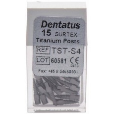 Titanové čepy Dentatus - krátké (7,8 mm), průměr 1,50 mm, 15 ks