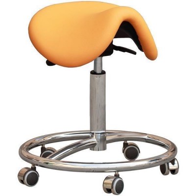 Kovová židle Cline-K, sedačka otočná, kruhová podnož, chrom,čalouněná,barva bronco