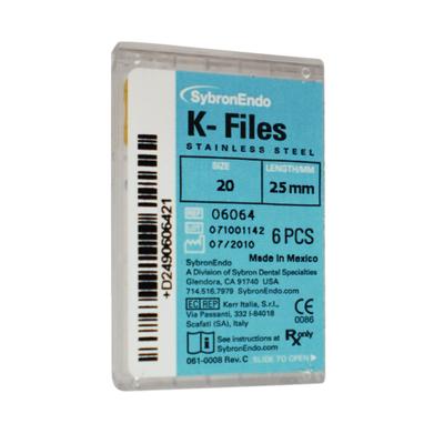 K-FILE 6 ks SybronEndo vel. 20,25 mm