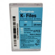 K-FILE 6 ks SybronEndo vel. 25, 25 mm