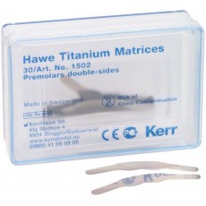 Hawe Neos Titanové matrice 0,03 mm, premoláry oboustranné 30 ks