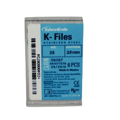 K-FILE 6 ks SybronEndo vel. 35, 25 mm