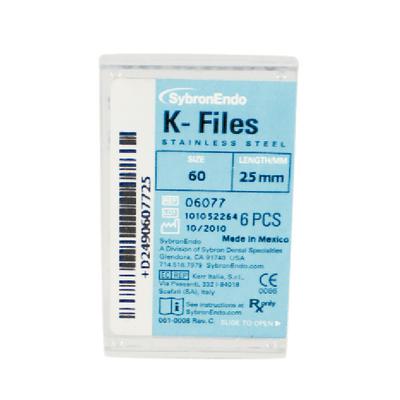 K-FILE 6 ks SybronEndo vel. 60, 25 mm