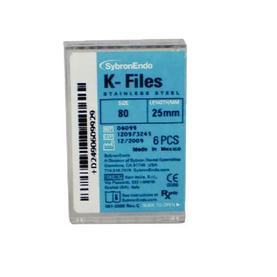 K-FILE 6 ks SybronEndo vel. 80, 25 mm