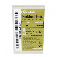 Hedstrom 6 ks SybronEndo vel. 50, 25 mm