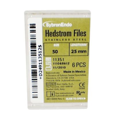 Hedstrom 6 ks SybronEndo vel. 50, 25 mm