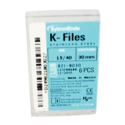 K-FILE SybronEndo vel. 15-40, 30 mm