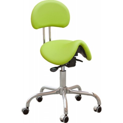 Kovová židle Cline FL, sedačka otočná, podnož F, chrom, čalouněná, barva 56048 sv.zelená