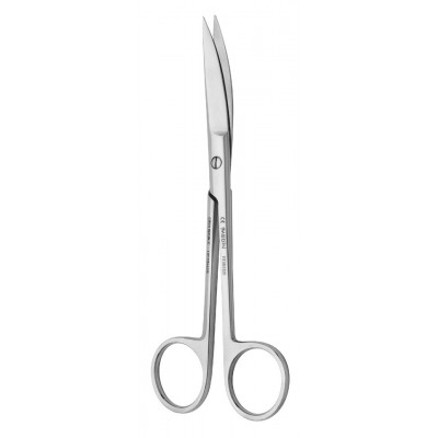 Standard nůžky chirurgické zahnuté, 13 cm