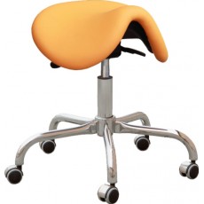 Kovová židle Cline F, sedačka otočná, podnož F, chrom, čalounění, barva BA1 bílá