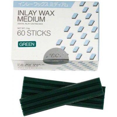 GC Inlay Wax, 60 ks  tyčinek, medium (zelené)