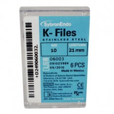 K-FILE 6 ks SybronEndo vel. 10, 21 mm