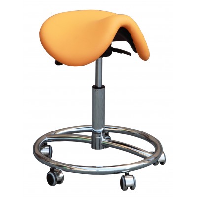 Kovová židle Cline-K sedačka otočná,kruhová podnož,chrom,čalounění, barva světle šedá SA3