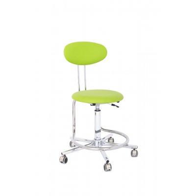 Kovová židle FORMED sedačka otočná, podnož chrom, trnož, čalouněný sedák,výška sedáku 500-690 mm, barva bílá