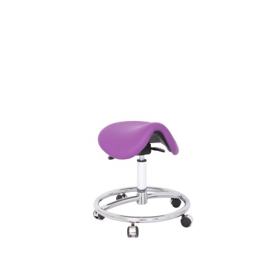 Kovová židle Cline-K sedačka otočná,kruhová podnož,chrom,čalounění, barva Meditap červená 3104