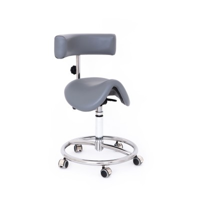 Kovová židle Cline K Dentax,sedačka otočná s otočnou opěrou, kruhová podnož, nastavení výšky pomocí páčky, barva Meditap, bežová 1044