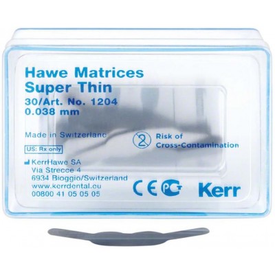Hawe Neos matrice supertenké ocelové  0,038 mm tvarované 30 ks (Supermat)